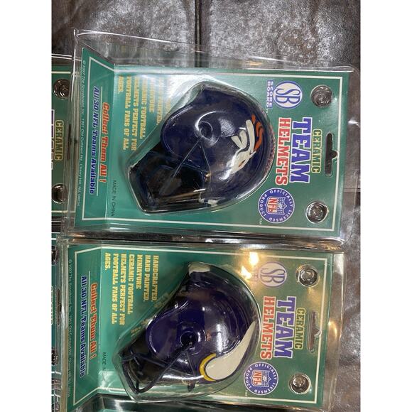 Vintage Score Board Ceramic NFL Helmet 1997 Hand Painted NEW. LOT OF 12 - Picture 2 of 16